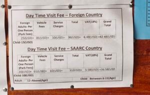 Yala National Park Entrance Fee 2026